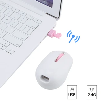 CHYI Drăguț Wireless Mini animale de Companie Mouse de Calculator 3d Portabil Usb Optic Silent PC Mause Roz Ergonomic Copii Cadouri Soareci Pentru Laptop Mac