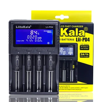 LiitoKala Lii-PD4 Încărcător de baterie pentru 18650 26650 21700 18350 AA AAA 3.7 V/3.2 V/1.2 V/ NiMH baterie litiu