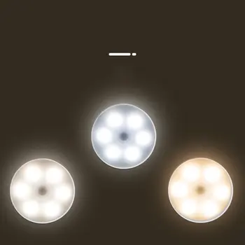 Lumina de noapte cu Senzor de Mișcare LED-uri Lampa de Noapte Sub Dulap Dulap Dulap Dormitor, Bucatarie Scari Lumini Wireless USB Încărcător