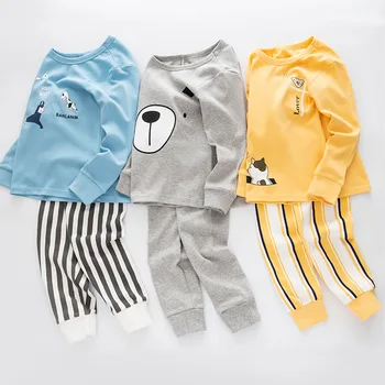 Copii Pijamale pentru Fete Dinozaur Panda Imprimare Pijama Copii Pijamas Infantil Adolescenti Pijamale de Noapte, Îmbrăcăminte pentru Băieți 5 7 9 11