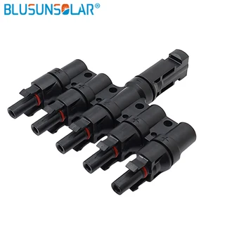 Blusunsolar IP67 5 La 1 T de Ramură Solare Conector de sex Masculin Sau Feminin PP0 2,5 mm Patrati~6.0 mm