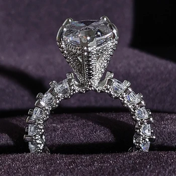 2021 nou de lux pere argint 925 inel de logodna pentru femei lady cadou de aniversare de bijuterii en-gros R5879