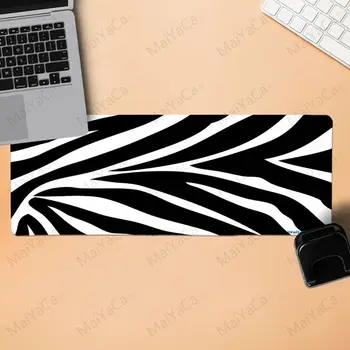 MaiYaCa Zebra dungi negre și albe Gaming Mouse Pad Mare, Mouse-Pad Gamer Comfort Mouse pad Gaming Mousepad