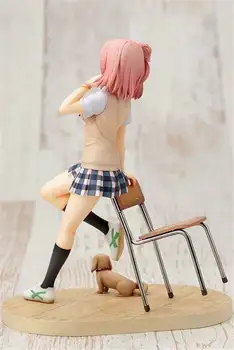 18cm Yuigahama Yui Stând cu Scaun Fata de Scoala figurina Model Anime My Teen Romantic Comedy SNAFU PVC Figura Model de Jucărie
