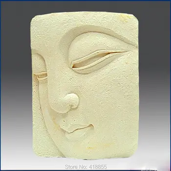 PRZY 2D Silicon Săpun Mucegai Buddha Close-up Bun Quailty Sapun Matrite de Forma Patrata lui Buddha Față de Argilă Aroma de Piatră Mucegai 001