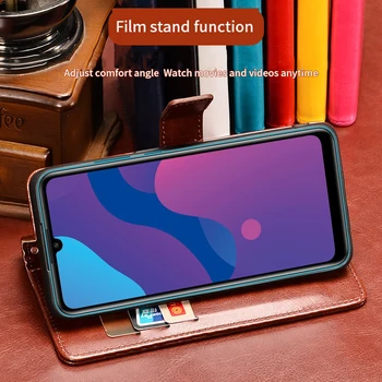 Caz Flip pentru Onoare 9A MOA-LX9N Cover Portofel de Lux Kickstand Piele PU Telefon Sac de Acoperire de pe Huawei Honor 9A 9a A9 Caz hoesje