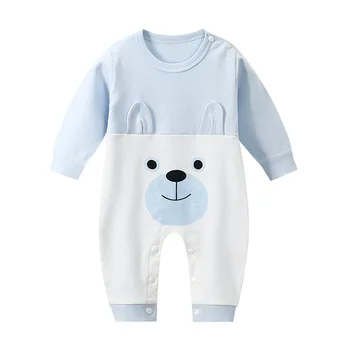 Urs drăguț Copil Salopetă din bumbac cu Maneca Lunga Băiețel Nou-născut haine de Fata 0-12 luni Copilul romper Îmbrăcăminte set