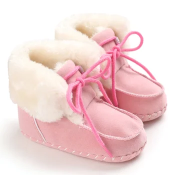 Iarna Copil Copil Copil Fete Baieti Cald Anti-Alunecare Adidasi Casual Moale Cu Talpi De Pantofi De Mers Pe Jos