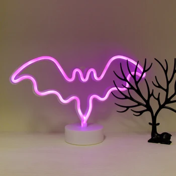 Bat Led Neon Lumina Petrecere De Vacanță Nunta Decoratiuni Camera Copii Lampa De Noapte Acasă Decor De Perete