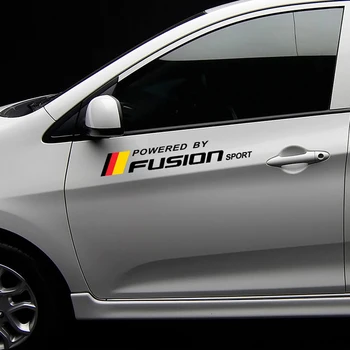 2 BUC Autocolante Auto Auto Ușă Laterală Motorsport Decalcomanii Pentru Ford Fusion Reflectorizant Auto Corpul Decor Ornamental de Vinil Decalcomanii Accesorii Auto