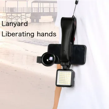 Telecomandă Stabilizator Handheld Mobile PTZ aparat de Fotografiat Anti-Shake Camera Video Stabilizatorul Electronic Cu Lumina de Umplere cu Micro-Lentile