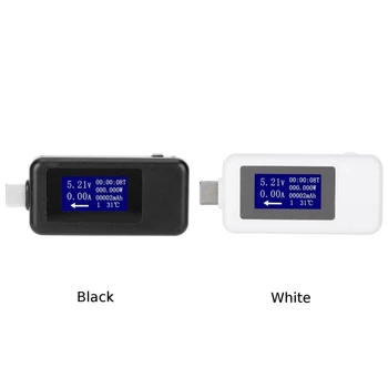 1x USB C-Putere Tester de Tip C USB Tester Digital Multimetru Tensiunea de Curent Contor de Tip C USB Tester
