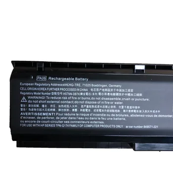 11.1 V 62wh PA06 Original PA06 HSTNN-DB7K Baterie Laptop Pentru HP Omen 17 17-w 17-ab200 17t-ab00 849571-221 849571-251