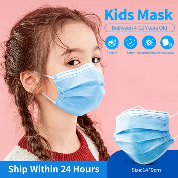 Copii Mască de Unică folosință, Măști de Față Anti-bacteriene Praf Gura, Masca pentru Copil de Sănătate Elastic Masca