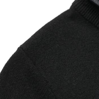 Noul Designer High End De Brand De Moda Tricot Alb Dungă Neagră De Lână Pulover Pulover Barbati Toamna Iarna Casual Jumper Bărbați Îmbrăcăminte