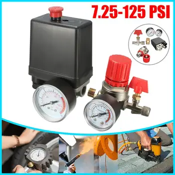 Durabil 240V Reglementare Datoria Compresor de Aer Pompa de Presiune Comutator de Control Pompa de Aer Supapa de Control 7.25-125 PSI cu Ecartament