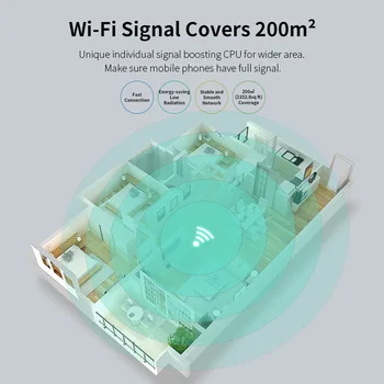 WiFi Router cu 3 Antene MIMO 300 Mbps Viteza de Rapid Router Wireless 1+3 WAN și LAN