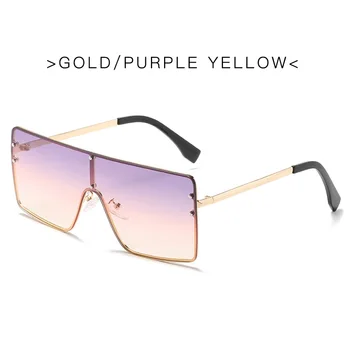Brand de lux ochelari de Soare Supradimensionat ochelari de Soare pentru Femei 2020 Femei Ochelari Cadru Metalic UV400 Ochelari Gafas