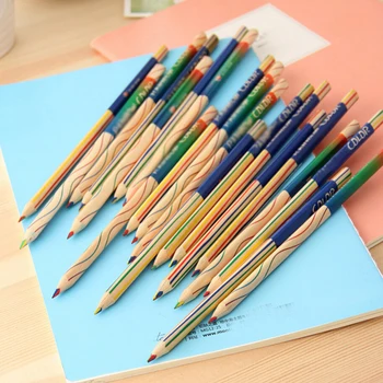 20buc/lot Curcubeu Creioane 4 în 1 Creion de Culoare Copii Pictura de Scris Pixuri Drăguț Premiul Cadouri Transport Gratuit Materiale Escolar