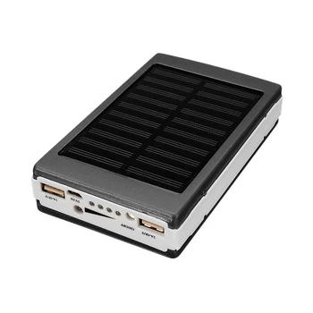 5X18650 În Paralel Portabil Powerbank de unde această putere PowerBank 18650 Solar Power Bank Caz DIY Cutie Dual USB Kit Încărcător de Telefon Lanterna