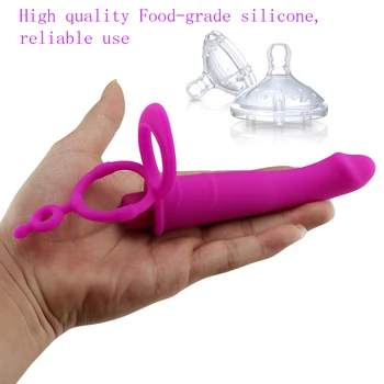 Silicon Dubla Penetrare Penis Vibrator Strap on Vibrator Vibrator Anal Plug Masaj de Prostata Anal Plug Jucarii Sexuale pentru Barbati Sexo