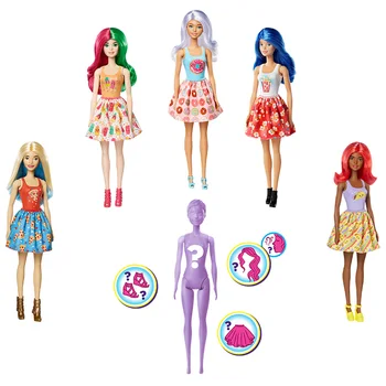 Jocuri Barbie originale de Culoare Dezvăluie Papusa Accesorii Magic Playset Figura Orb Cutie de Păpuși de Moda Fetita Surpriză Jucarii pentru Fete