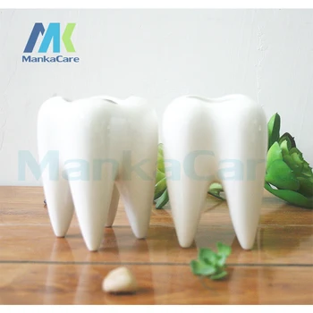Dintii ghiveci de flori vaza dinte statuie model clinica stomatologica cadou toy dentare implant dentar dentare ortodontice halloween decor gradina