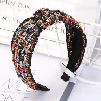 Haimeikang Tesatura De Tricotat Hairband Bentita Pentru Femei De Moda Înnodate Banda De Păr Frizură Feminină Largă De Pălării, Accesorii De Par