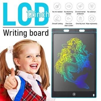 12 inch LCD Colorat Tabla de Scris pentru Copii Graffiti DIY Desen Scrierii de mână Digitale Tableta pentru Copii pentru Adulti Biroul de Acasă Cadou