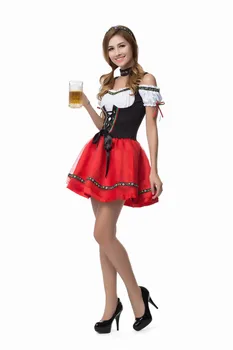S-XXL Noua Moda Costum Oktoberfest Bavarez germană Heidi Fantezie Rochie 