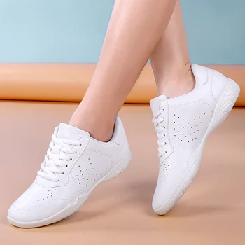 Super fibre de piele pantofi de sport, pantofi de aerobic fitness pantofi părinte copil pantofi pentru copii pantofi de sport cu talpă moale pantofi de dans