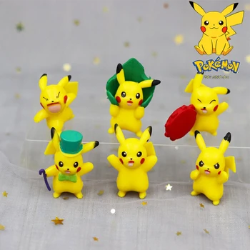 Pikachu Tort Consumabile Jucărie Ornamente Pokemon Petrecere Decorare Tort Personaj Anime Papusa Email Colecta Jucării Cadou Copil Copil Cadou