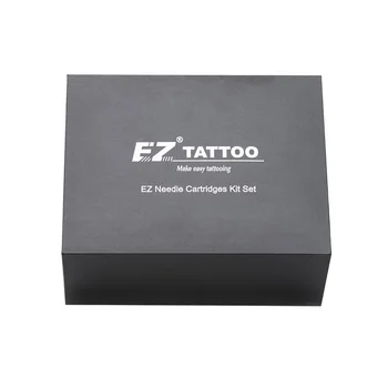 100 de Bucăți EZ Tatuaj Suply EZ Cartușe Ac Tatuaj Kit Set cu 4 Negru Tuburi de Unică folosință /Piston Baruri Kituri Tatuaj