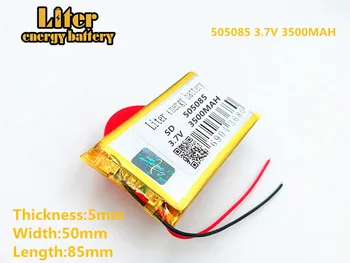 Li-polimer baterie reîncărcabilă 3.7 V 505085 Litiu-polimer baterie de 3500mAh DVR,GPS,mp3,mp4,telefon mobil,difuzor baterie