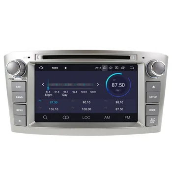 2 din stereo receptor radio Auto Unitatii Audio Pentru Toyota Avensis 2002-2008 Android10.0 navigator auto Player Multimedia Gratuit hartă
