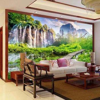 Personalizate 3D picturi Murale Tapet Decor Acasă Cascadă, Natură, Peisaj, Fotografie de Hârtie de Perete Pentru Camera de zi Dormitor Fundal Murală