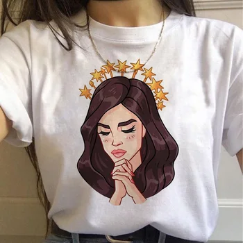 Lana Del Rey Harajuku Ulzzang T-shirt doamnelor design grafic de imprimare fan T-shirt estetice T-shirt stil coreean T-shirt femei