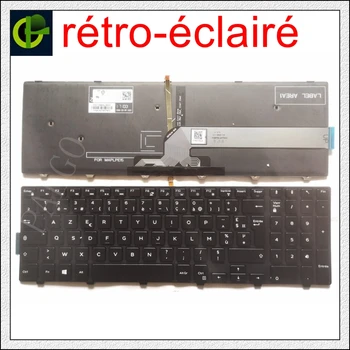Franceză cu iluminare de fundal Tastatură Azerty pentru Dell V147225BK1 FR PK1313G2B12 08K8Y0 490.00H07.0L0F SG-63510-2FA 14112653096 SN8234 FR