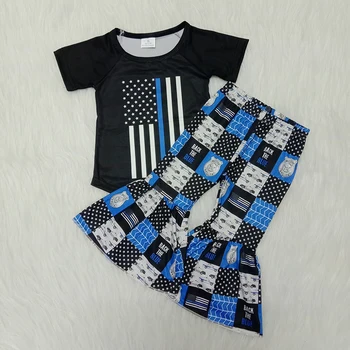 Copii Pentru Copii Copilul Fete Dress Zbura Maneca Tutu American Linie Subțire De Poliție Rochii Pentru Fete De Moda Sundress Vară De Îmbrăcăminte