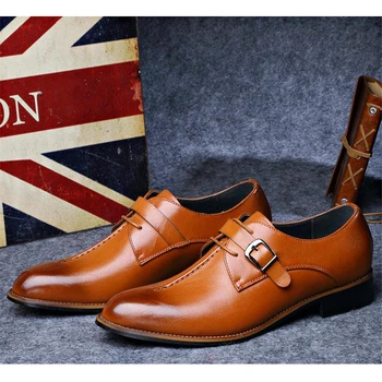 2019 Brand Barbati din Piele pantofi Barbati de Moda Rochie de Pantofi Subliniat Oxfords Pantofi Pentru Bărbați Dantela-Up Designer de Bărbați Pantofi eleganți Mare Size48
