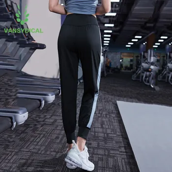 Vansydical Jogging Pantaloni Sport Femei Difuzate De Formare În Sala De Gimnastică Pantaloni În Aer Liber Respirabil Antrenament De Fitness Pantaloni De Trening Femei