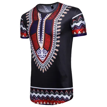 FFXZSJ Nou 2018 moda mens haine africane topuri dashiki africa rochie haine hip hop halat africaine 3d casual t-shirt
