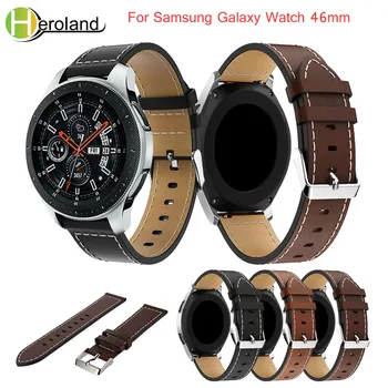 Piele încheietura mîinii ceas cu benzi de înlocuire curea pentru Samsung Galaxy Watch 46mm 22mm trupa ceas Bratara curea din piele de curea fierbinte de vânzare