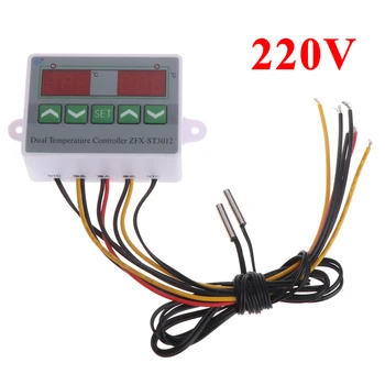 2020 Nou 220V 12V 24V Digital Dual Controler de Temperatura cu Termostat Incubatorul Dual Sonda