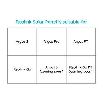 Reolink Panou Solar 2 Pack pentru Reolink Argus 2/ Argus pro Reîncărcabilă Baterie Camera IP de Securitate