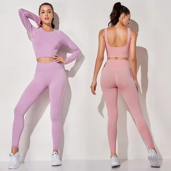 Dor de Adola 2020 nou antrenament îmbrăcăminte doamnelor moda sexy funcționare haine de culoare solidă colanti sport costum rezistent la șocuri