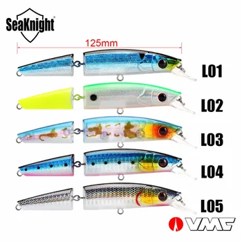 SeaKnight Brand SK041 Serie 1buc/Lot de Pescuit Nada 2 Secțiuni Peștișor Momeala 125mm/4,92 in 21.5 g VMC Cârlige de Pescuit, Momeli Greu