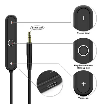 Portabil Bluetooth 5.0 Handsfree Stereo Audio Adapter Wireless Mini Receptor de Muzică pentru Bose Jurul Urechii AE2 AE2i AE2w Căști
