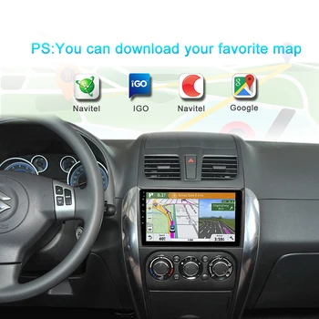 2 din Android 9.1 Radio Auto Multimedia Player Video pentru Suzuki SX4 2006 2007 2008 -2011 2012 Autoradio Stereo de Navigare GPS