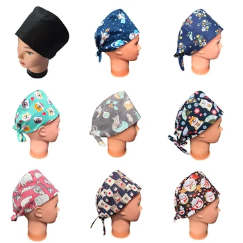 Femeile Bandaj De Bumbac Reglabil Capac Anti-Transpirație Bufant Pălărie Bărbați Gorros Quirofano Mujer Uniformă Accesorii